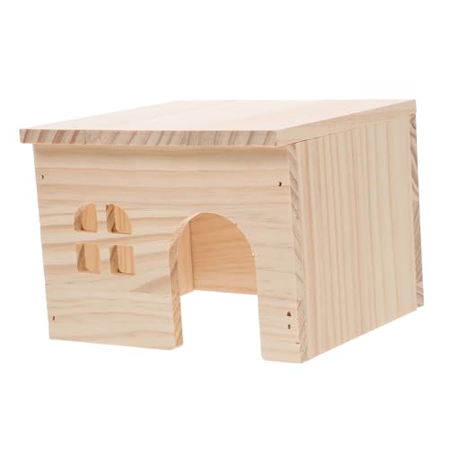 PENIKOKO Mehrkammer Hamsterhaus mit Futter und Trinkplattform Holzversteck für Hamster und Meerschweinchen zu Montieren Sicher für Kleintiere PENIKOKO Mehrkammer Hamsterhaus mit Futter und Trinkplattform Holzversteck für Hamster und Meerschweinchen zu Montieren Sicher für Kleintiere von PENIKOKO
