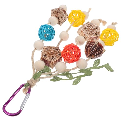 PENIKOKO Natürlicher Vogel Kauspielzeug aus Holz und Tannenzapfen Robustes Papageien Hängespielzeug für Käfig Einfach zu Befestigen Fördert Beschäftigung und Ruhe für Wellensittiche und PENIKOKO Natürlicher Vogel Kauspielzeug aus Holz und Tannenzapfen Robustes Papageien Hängespielzeug für Käfig Einfach zu Befestigen Fördert Beschäftigung und Ruhe für Wellensittiche und von PENIKOKO