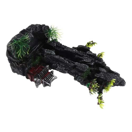 PENIKOKO Natürliches Aquarium Berg Ornament aus Ungiftigem Harz Langlebige Felslandschaft Dekoration mit Versteck für Fische Geeignet für Verschiedene Aquariengrößen Natürlicher Lebensraum PENIKOKO Natürliches Aquarium Berg Ornament aus Ungiftigem Harz Langlebige Felslandschaft Dekoration mit Versteck für Fische Geeignet für Verschiedene Aquariengrößen Natürlicher Lebensraum von PENIKOKO