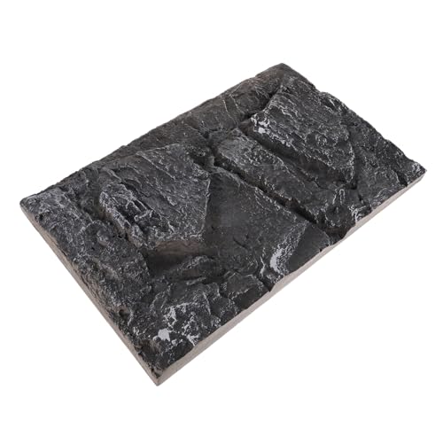 PENIKOKO PU Hintergrundplatte Reptilien Terrarium Dekoration Langlebig Praktisch für Wasserschildkröten Aquarium und Terrarien Strukturrückwand Schiefersteinoptik von PENIKOKO