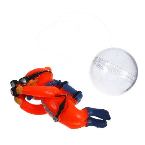PENIKOKO PVC Taucher Deko für Aquarium Schwimmende Kleine Taucherfigur Fischbecken Dekoration Ornament Kreative Unterwasserwelt Langlebig und Pflegeleicht von PENIKOKO