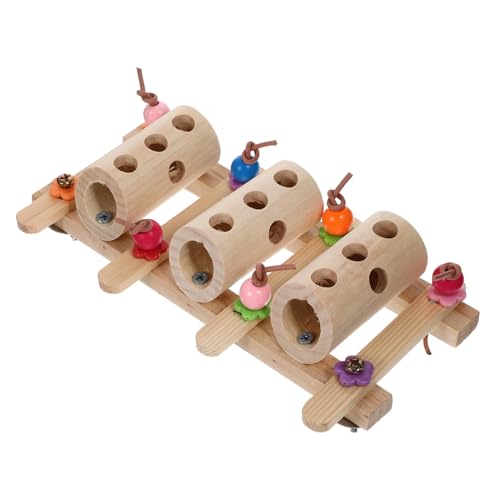 PENIKOKO Papagei Futterspielzeug für Vogelfreunde Holzspielzeug zur Stressreduktion im Käfig für Mentale Stimulation und Langeweilebekämpfung Langlebig von PENIKOKO