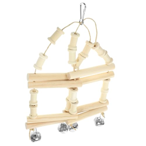 PENIKOKO Papageien Schaukelsitz aus Holz Hängendes Vogelspielzeug für Wellensittiche Nymphensittiche und Papageien und Langlebig Spiel und Bewegung PENIKOKO Papageien Schaukelsitz aus Holz Hängendes Vogelspielzeug für Wellensittiche Nymphensittiche und Papageien und Langlebig Spiel und Bewegung von PENIKOKO