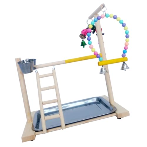 PENIKOKO Parrot Spielständer aus Naturholz Bunte Trainings und für Vögel Handgefertigt Langlebig Fördert Koordination und Balance für Papageieninteraktion Am Tisch Zufällige Farbe PENIKOKO Parrot Spielständer aus Naturholz Bunte Trainings und für Vögel Handgefertigt Langlebig Fördert Koordination und Balance für Papageieninteraktion Am Tisch Zufällige Farbe von PENIKOKO