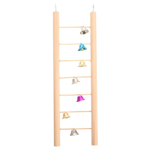 PENIKOKO Parrot Step Ladder aus Holz Rustikales Design Sicher für Vögel und Hamster Kletterleiter für Vogelkäfig Fördert Bewegung und Spielspaß PENIKOKO Parrot Step Ladder aus Holz Rustikales Design Sicher für Vögel und Hamster Kletterleiter für Vogelkäfig Fördert Bewegung und Spielspaß von PENIKOKO