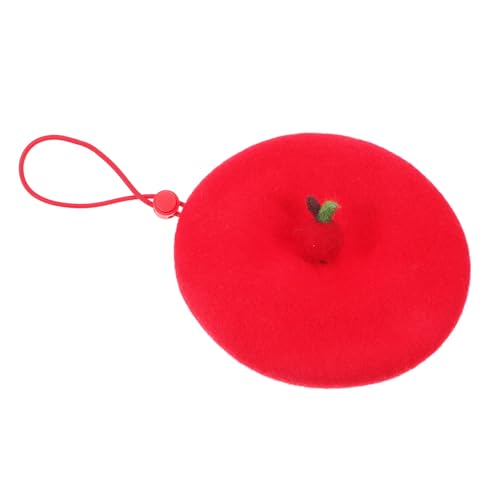 PENIKOKO Pet Beret Hut für Katzen und Kleine Weiche und Bequeme Wollmütze mit Niedlichem Design für Feiertagsfeiern Strapazierfähig Rot PENIKOKO Pet Beret Hut für Katzen und Kleine Weiche und Bequeme Wollmütze mit Niedlichem Design für Feiertagsfeiern Strapazierfähig Rot von PENIKOKO