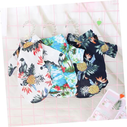 PENIKOKO Pet Bluse Hawaiian Stil für Kleine Hunde Atmungsaktiv Sommerhundeshirt Modisches Leichtes Welpenkostüm Einfach Anzuziehen und Kühlend für Alltag und Aufnahmen von PENIKOKO