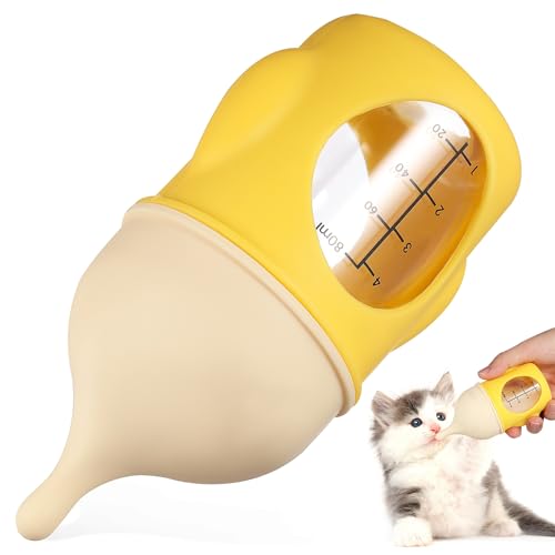 PENIKOKO Pet Milchflasche für Kätzchen und Welpen Ergonomisch Auslaufsicher zu Reinigen für Neugeborene Fütterungswerkzeug für Haustiere PENIKOKO Pet Milchflasche für Kätzchen und Welpen Ergonomisch Auslaufsicher zu Reinigen für Neugeborene Fütterungswerkzeug für Haustiere von PENIKOKO