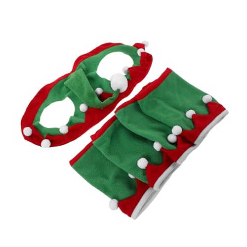 PENIKOKO Pferdebeinwickel Dekoration Weihnachtszubehör Pferdeschutzausrüstung Pferdehüte Für Frauen Feiertagsparty Paradezubehör Pferdehut Kostüm Pferdelaufstiefel von PENIKOKO