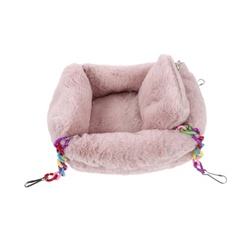 PENIKOKO Plüsch-Winter-Hamster-hängezelt, Bett, Hängematte, Lebensraum, Haus Für Kleintiere, Frettchen, Eichhörnchen, Meerschweinchen Und Chinchillas von PENIKOKO