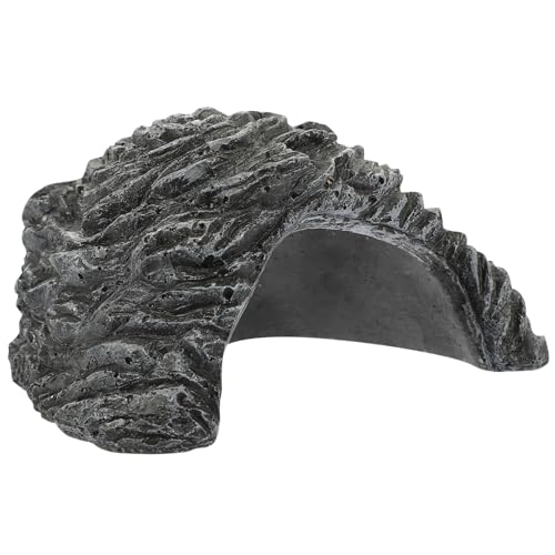 PENIKOKO Praktische Reptilienhöhle aus Resin Versteck und Sonnenplatz für Schildkröten Echsen und Kleintiere Natürliches Terrarium Zubehör Multifunktionales Versteck und Dekoration von PENIKOKO