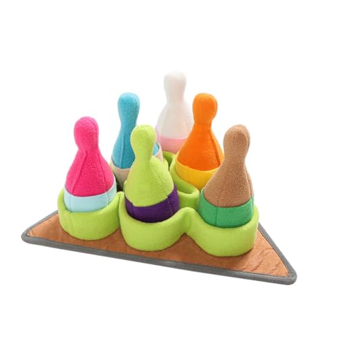 PENIKOKO Puppy Bowling Snuffle Mat Rutsch Hundespielzeug mit Quietschfunktion Fördert Geruchssinn und Kauspaß für Welpen Futtertraining und Stressabbau PENIKOKO Puppy Bowling Snuffle Mat Rutsch Hundespielzeug mit Quietschfunktion Fördert Geruchssinn und Kauspaß für Welpen Futtertraining und Stressabbau von PENIKOKO