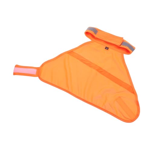 PENIKOKO Reflektierende Hundesicherheitsweste Verstellbar Atmungsaktiv Fluoreszierend Orange S Für Joggen Outdoor von PENIKOKO