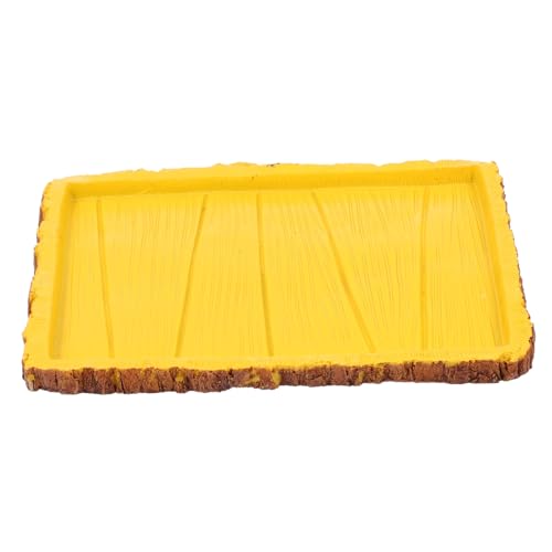 PENIKOKO Reptilien Futterschale und Wassernapf aus Resin Gelb Geeignet für Schildkröten Echsen und Terrarien Praktisches Futter Wasserbecken für Haustierpflege und Lebensraum Zubehör PENIKOKO Reptilien Futterschale und Wassernapf aus Resin Gelb Geeignet für Schildkröten Echsen und Terrarien Praktisches Futter Wasserbecken für Haustierpflege und Lebensraum Zubehör von PENIKOKO