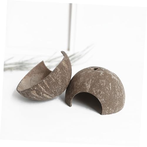 PENIKOKO Reptilien Versteck Kokosnussschale Unterschlupf Natürliche Robuste Höhle für Eidechsen Spinnen Hamster Terrarien Zubehör für Kleine Haustiere PENIKOKO Reptilien Versteck Kokosnussschale Unterschlupf Natürliche Robuste Höhle für Eidechsen Spinnen Hamster Terrarien Zubehör für Kleine Haustiere von PENIKOKO