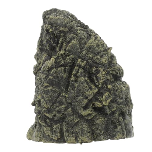 PENIKOKO Resin Schildkröten Versteck Höhle mit Kletterplattform Basking Terrasse für Reptilien Frosch Habitat Aquarium Dekoration Langlebig Pflegeleicht von PENIKOKO