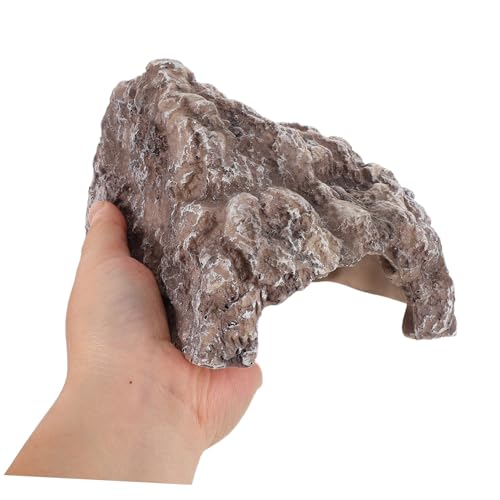 PENIKOKO Robuste Reptilien Höhle aus Resin Dekoratives Versteck für Kleine Haustiere Vielseitig für Bartagamen Eidechsen und Aquarien Pflegeleicht von PENIKOKO