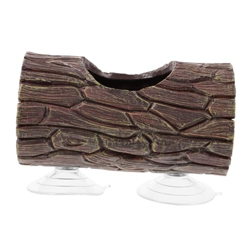 PENIKOKO Saugbecher Versteck für Reptilien Terrarium Lizard Shelter Lizard Ornament für Aquarien und Terrarien mit Saugnäpfen zur Einfachen Befestigung von PENIKOKO