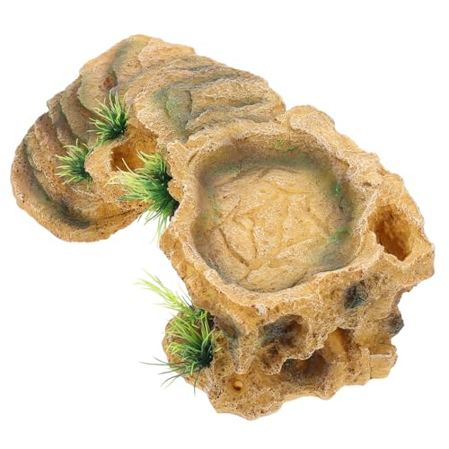 PENIKOKO Schildkröten Sonnenplattform Resin Höhle Aquarium Ornament Wasserschildkröten Versteck Kletterramp für Terrarium Indoor Haustier Versteck Langlebig und Realistisch PENIKOKO Schildkröten Sonnenplattform Resin Höhle Aquarium Ornament Wasserschildkröten Versteck Kletterramp für Terrarium Indoor Haustier Versteck Langlebig und Realistisch von PENIKOKO