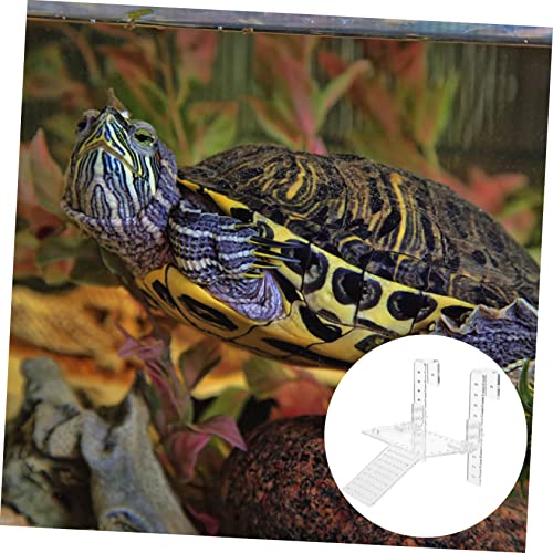 PENIKOKO Schildkröten Sonnenplatz Plattform Leichte und Langlebige Aufstiegsrampe Schwimmende Ruheinsel für Aquarium und Terrarium Geeignet für Acrylbecken Zubehör für Landschildkröten und von PENIKOKO