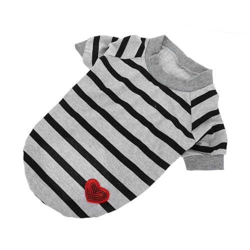 PENIKOKO Shirt aus Baumwolle Atmungsaktives Gestreiftes Design Bequemes Hundeshirt XL für Stilvolle Haustiere PENIKOKO Shirt aus Baumwolle Atmungsaktives Gestreiftes Design Bequemes Hundeshirt XL für Stilvolle Haustiere von PENIKOKO