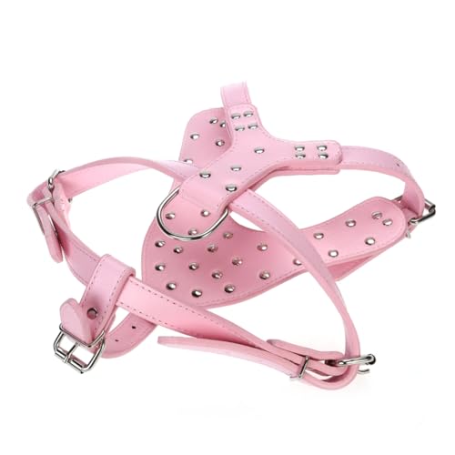 PENIKOKO Sichere und Stylische Hundeweste mit Metallnieten Verstellbares Geschirr für Welpen Angenehmer Sitz und Zugverhinderung für Outdoor Aktivitäten und von PENIKOKO
