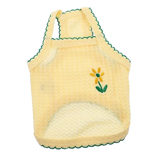 PENIKOKO Sommerliche Hundeweste für Kleine Tragbares Dekoratives Hundeshirt mit Blumenstickerei Stylisches Haustier Outfit S PENIKOKO Sommerliche Hundeweste für Kleine Tragbares Dekoratives Hundeshirt mit Blumenstickerei Stylisches Haustier Outfit S von PENIKOKO