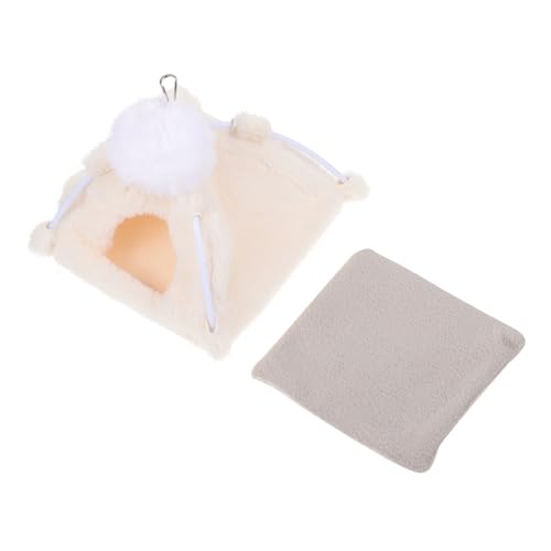 PENIKOKO Thickened Plush Vogelhaus für Kleine Vögel und Kleintiere Warmes Indoor Outdoor Schutzhaus Kuscheliges Winter Nest Komfortabler Parrot Hideout Geeignet für Hamster und von PENIKOKO