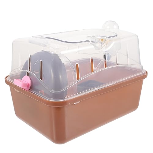PENIKOKO Tragbare Hamster Transportbox mit Dach für Ausflüge Camping und Reisen mit Kleinen Tieren Wie Hamstern Meerschweinchen und Chinchillas Leicht und Atmungsaktiv von PENIKOKO