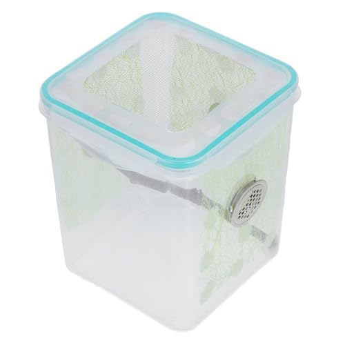 PENIKOKO Transparente Kleine Reptilien Zuchtbox aus Robustem Kunststoff Atmungsaktives Terrarium für Gottesanbeterin Spinnen und Insekten Vielseitige Fütterungs und Aufzuchtbox Tragbar für von PENIKOKO