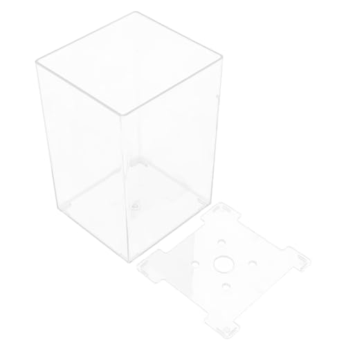 PENIKOKO Transparenter Aquarium Tank Tisch Dekoration Multifunktionaler Betta und Goldfischbehälter Modernes Design für Büro und Zuhause Fish Supplies Aquarium Tank von PENIKOKO