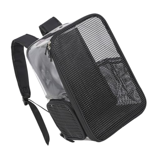 PENIKOKO Transparenter Atmungsaktiver Haustier Rucksack für Katzen Bequemer Tragbarer Schulterrucksack Geeignet für Ausflüge Reisen Radfahren und Shopping von PENIKOKO