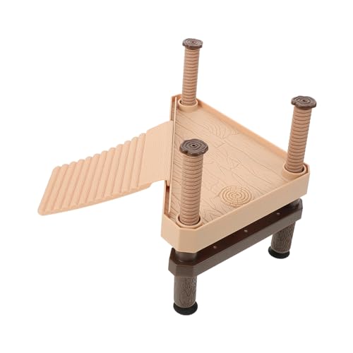 PENIKOKO Turtle Basking Platform mit Leiter Holz für Aquarium Schildkröten Wasserbecken Kletterrampe Robust Leicht UV beständig für Reptilien als Ruhe Sonnenplatz von PENIKOKO