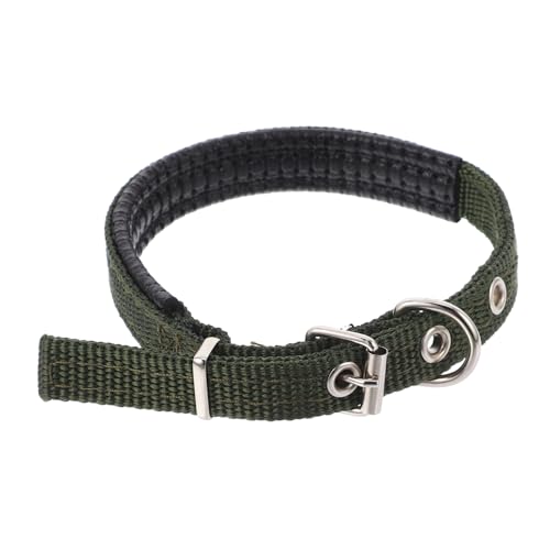 PENIKOKO Verstellbares Haustierhalsband aus Polyester für Katzen und Gepolstert mit Weichem Anpassbar für Verschiedene Halsumfänge für Außenbereich und Partys Militärgrün PENIKOKO Verstellbares Haustierhalsband aus Polyester für Katzen und Gepolstert mit Weichem Anpassbar für Verschiedene Halsumfänge für Außenbereich und Partys Militärgrün von PENIKOKO