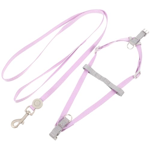 PENIKOKO Verstellbares Hundegeschirr Set mit Leine für Kleine und Große Hunde Leichtes Outdoor Geschirr mit Doppelseitigem D Ring Modisch und Flexibel Einfache Einhandbedienung Farblich von PENIKOKO