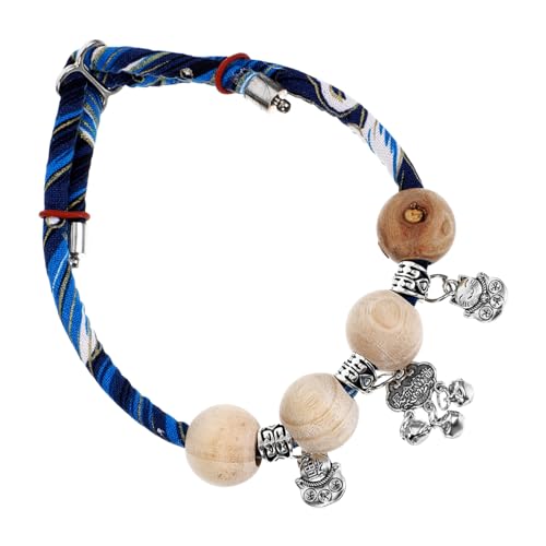 PENIKOKO Verstellbares Katzenschutz Halsband mit Glocke und Quaste Sanftes Baumwollseil Katzenhalsband für Kater und Kätzchen Sicherer Abreißverschluss Stilvolles Blaues Accessoire PENIKOKO Verstellbares Katzenschutz Halsband mit Glocke und Quaste Sanftes Baumwollseil Katzenhalsband für Kater und Kätzchen Sicherer Abreißverschluss Stilvolles Blaues Accessoire von PENIKOKO