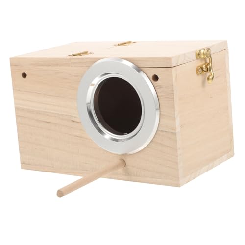 PENIKOKO Holz Nistkasten Für Wellensittiche Und Kleine Papageien Wetterfeste Brutbox Für Außenbereich Zuchtgelegenheit Einfach Zu Reinigen Komfortabler Rückzugsort Für Ihre Vögel PENIKOKO Holz Nistkasten Für Wellensittiche Und Kleine Papageien Wetterfeste Brutbox Für Außenbereich Zuchtgelegenheit Einfach Zu Reinigen Komfortabler Rückzugsort Für Ihre Vögel von PENIKOKO
