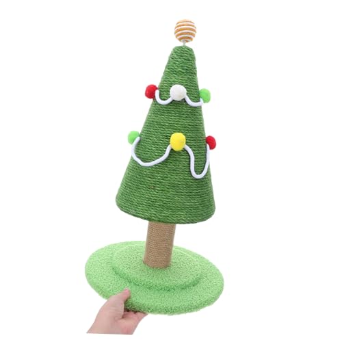 PENIKOKO Weihnachtsbaumkatze Ball Kratzstange für Haustiere Nagelkratzer für Katzen Katzenkletter-Kratzbaum für Katzen Weihnachtskatzenkratzer Katzenpfostenkratzer Schaum Grün PENIKOKO Weihnachtsbaumkatze Ball Kratzstange für Haustiere Nagelkratzer für Katzen Katzenkletter-Kratzbaum für Katzen Weihnachtskatzenkratzer Katzenpfostenkratzer Schaum Grün von PENIKOKO