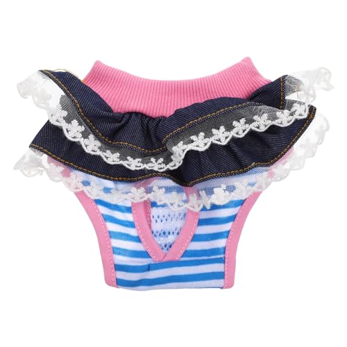 PENIKOKO Wiederverwendbare Windeln für Hündinnen Atmungsaktive Baumwoll Diaper Saugfähige Periodenunterhose mit Spitzen Design Komfortabel Waschbar für Läufigkeit und Inkontinenz Geeignet PENIKOKO Wiederverwendbare Windeln für Hündinnen Atmungsaktive Baumwoll Diaper Saugfähige Periodenunterhose mit Spitzen Design Komfortabel Waschbar für Läufigkeit und Inkontinenz Geeignet von PENIKOKO