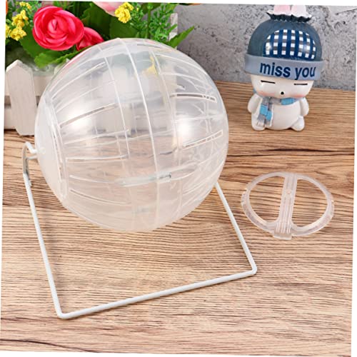 PENIKOKO in Eins Multifunktionaler Hamster Laufball mit Ständer Transparente Kleintier Laufkugel für Hamster Gerbils und Kleine Haustiere Sicherer Spiel und Trainingsball zur von PENIKOKO
