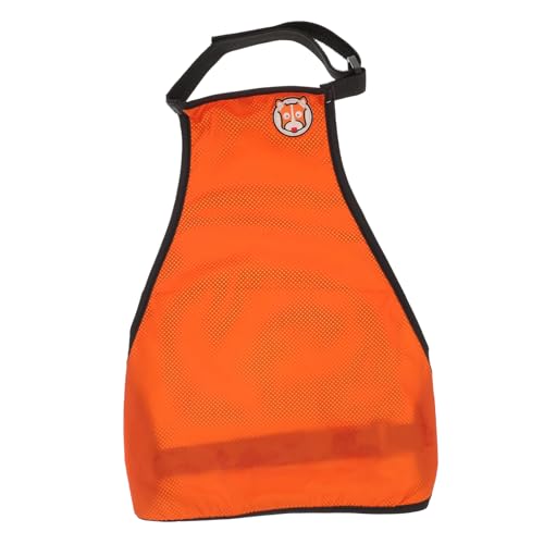 PENIKOKO wasserdichte Verstellbare Hundebauchschutzkleidung Leichter Regenmantel für Kleine und Mittlere Hunde Atmungsaktives Orangefarbenes Haustier Regenkleid Schutz bei Regen und Nässe von PENIKOKO