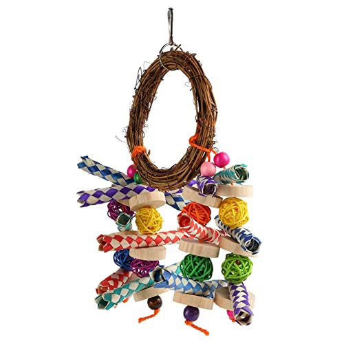 Cosiki Parrot Kauspielzeug Zum AufhäNgen, Sichere Materialien ÜBungsvöGel Parrot Rattan Bambusspielzeug FüR Kleine VöGel FüR Finken Cosiki Parrot Kauspielzeug Zum AufhäNgen, Sichere Materialien ÜBungsvöGel Parrot Rattan Bambusspielzeug FüR Kleine VöGel FüR Finken von PENO
