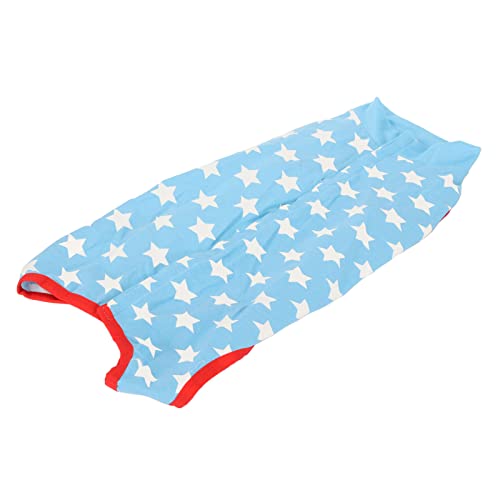 PENO Chirurgischer Bodysuit FüR Hunde, Blaue Sterne, Weich, Verhindert das Lecken von Baumwolle, Hunde-Erholungsanzug FüR Hunde Zur Postoperativen Genesung (XXL) von PENO