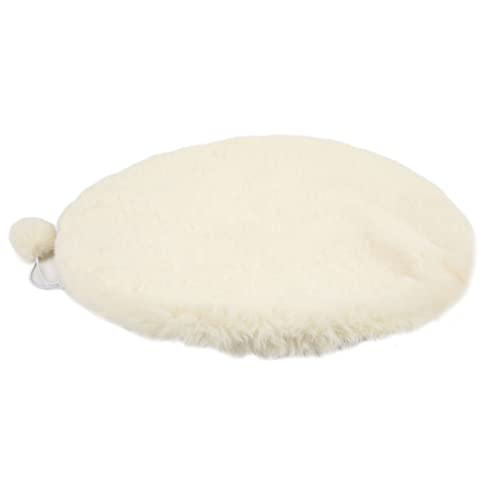 PENO Haustier-Schlafmatte, rutschfeste Haustierbettmatte, Leicht zu Reinigendes Weiches Material mit Kleinem Schlafball Käse weiß von PENO