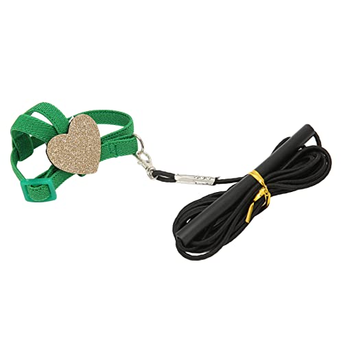 PENO Vogelgeschirrleine, 360 Grad verstellbare schmale Kapuzenschnalle für Sittiche mit Papageienflugseil (25,5 cm) von PENO