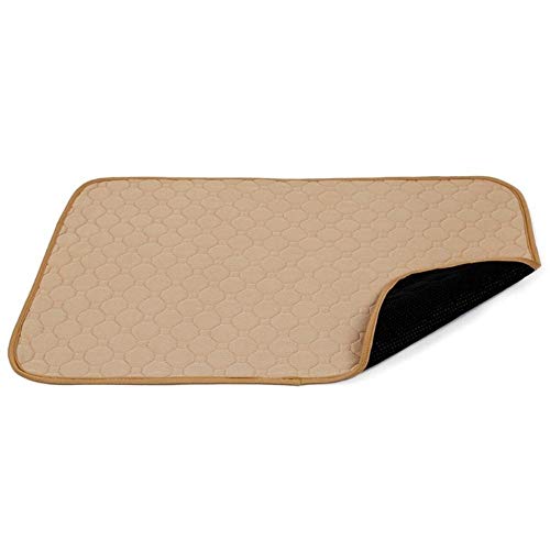 PENVEAT Waschbare Hundehaustier-Windelmatte Urinabsorbierendes Milieu Windelmatte wasserdicht wiederverwendbares Trainingskissen Hundeautositzbezug, beige, S PENVEAT Waschbare Hundehaustier-Windelmatte Urinabsorbierendes Milieu Windelmatte wasserdicht wiederverwendbares Trainingskissen Hundeautositzbezug, beige, S von PENVEAT
