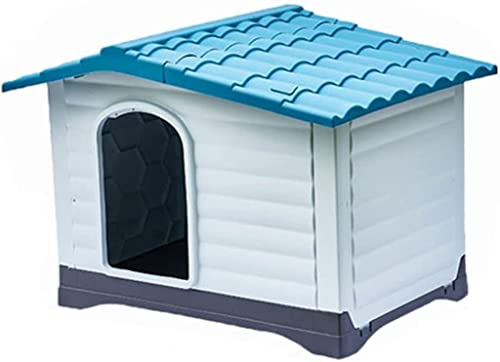 Hundehütte im Freien mit Dach, regenfestes und atmungsaktives Hundehaus, Dicke PP-Hundevilla for Rasen, (Size : 91.4 * 68.9 * 66cm) von PEPDRO