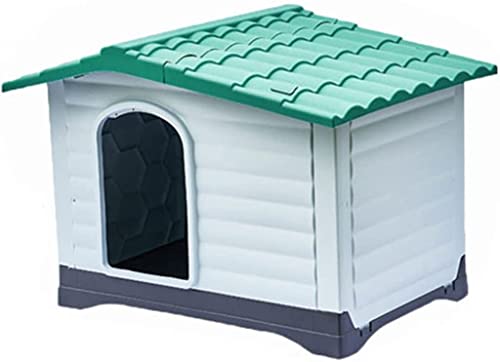 Hundehütte im Freien mit regenfestem und atmungsaktivem Dach, Hundevilla aus dickem PP for Rasen (Size : 111 * 83.8 * 80.4) von PEPDRO