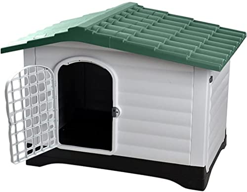 Hundezwinger im Freien mit Dach wasserdichtes großes Hundehaus for den Innenbereich, kühle und atmungsaktive Hundevilla for Gartenrasen (Size : 111 * 84 * 80cm) von PEPDRO