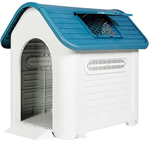 Pet House Outdoor Dog Belüftete Hundehütte mit Doppeltüren, wasserdichte Corgi-Golden-Retriever-Kiste 126 * 97 * 113CM von PEPDRO
